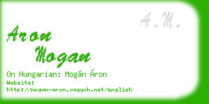 aron mogan business card