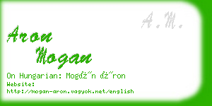 aron mogan business card